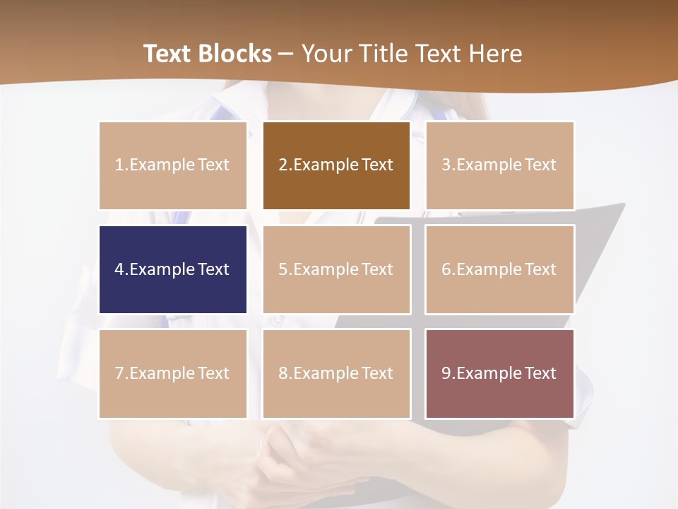 Blank Medicine Phonendoscope PowerPoint Template