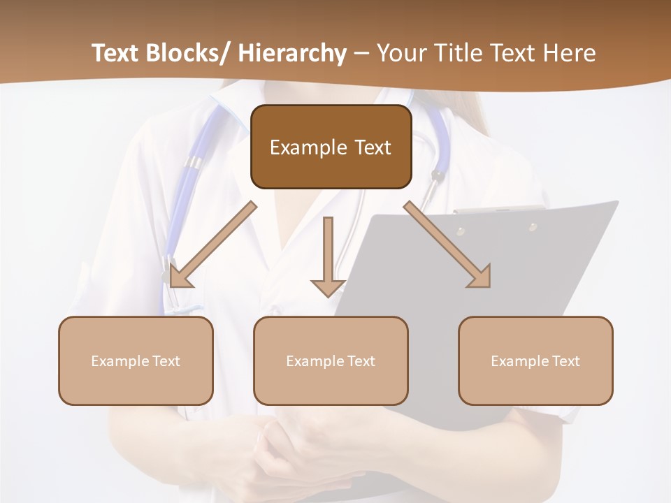 Blank Medicine Phonendoscope PowerPoint Template