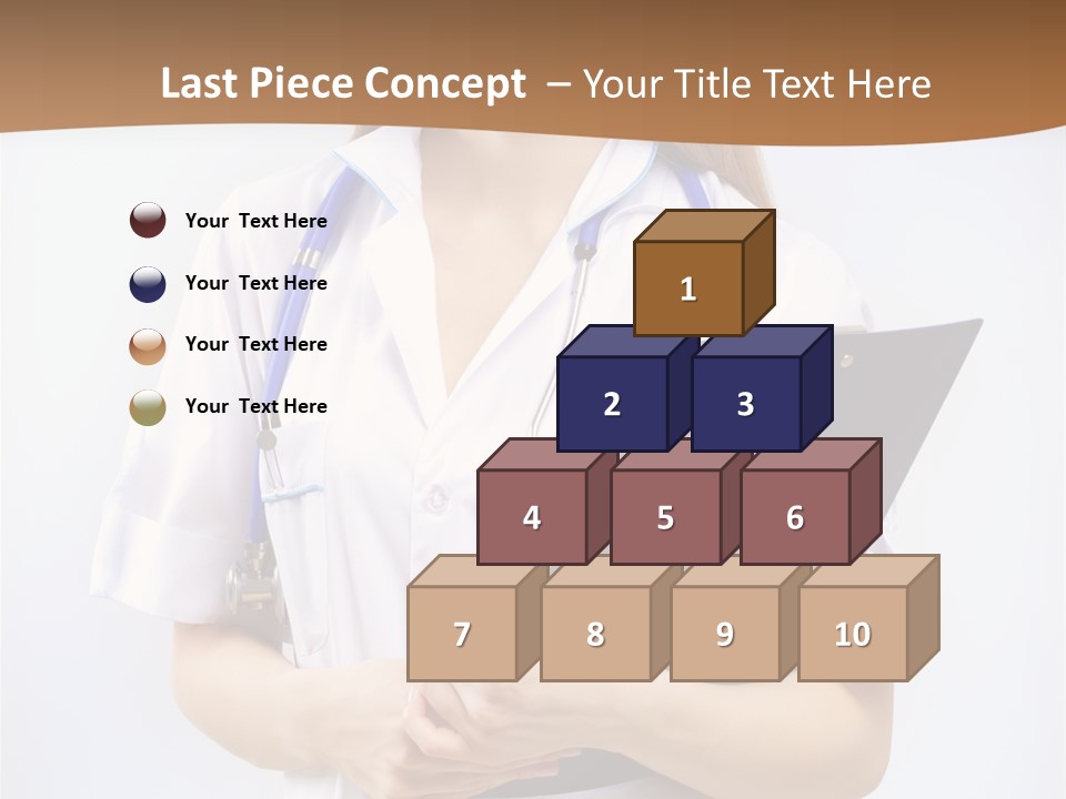 Blank Medicine Phonendoscope PowerPoint Template