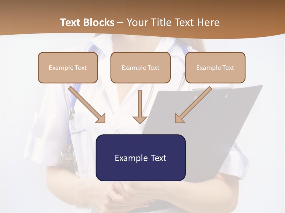 Blank Medicine Phonendoscope PowerPoint Template