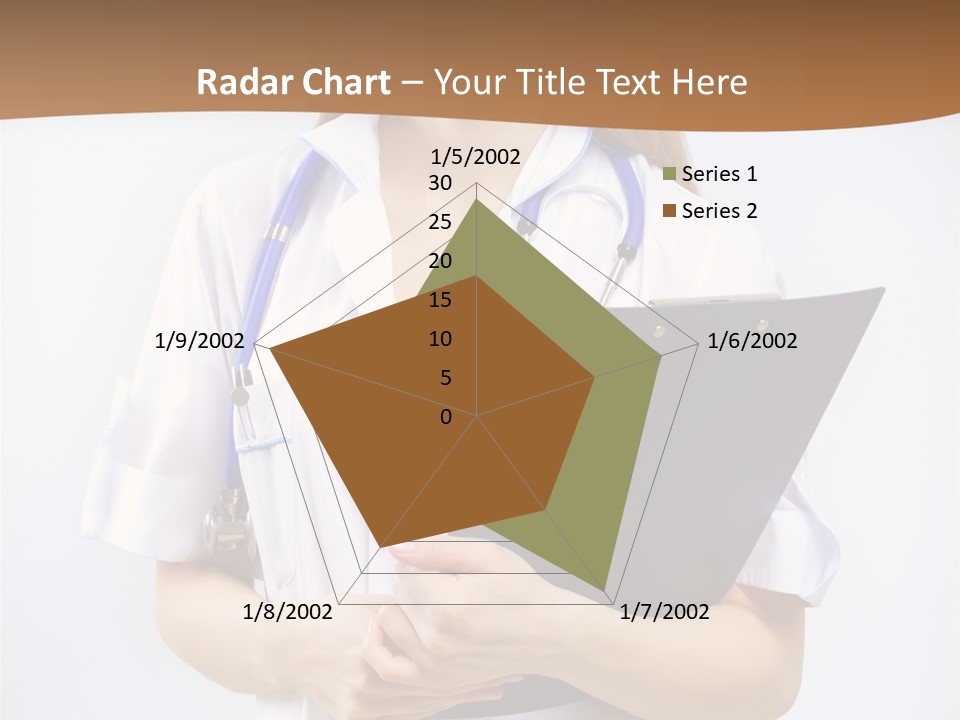 Blank Medicine Phonendoscope PowerPoint Template