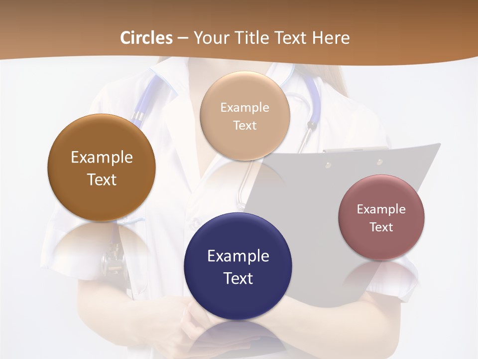 Blank Medicine Phonendoscope PowerPoint Template