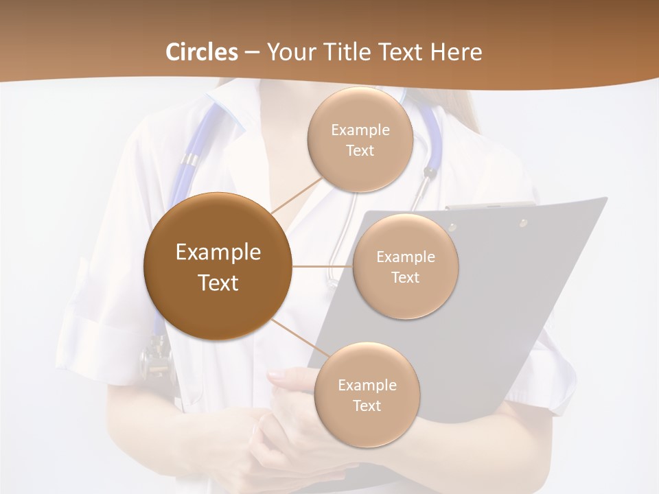 Blank Medicine Phonendoscope PowerPoint Template
