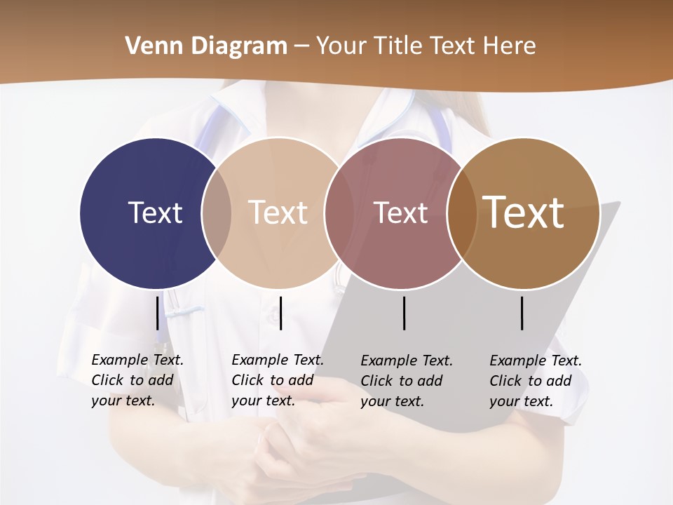 Blank Medicine Phonendoscope PowerPoint Template