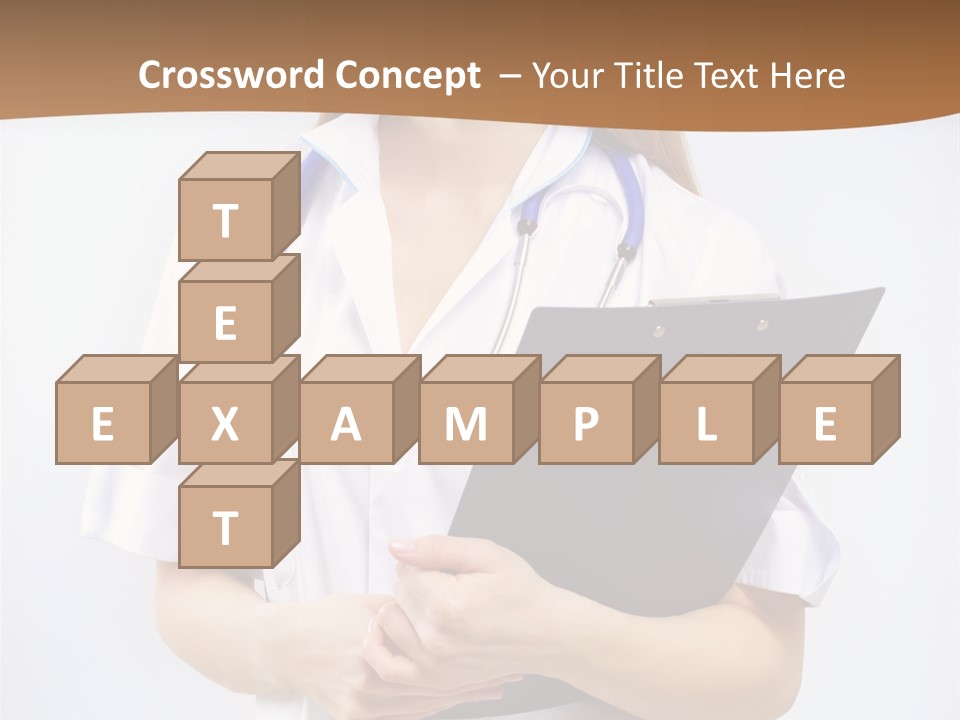 Blank Medicine Phonendoscope PowerPoint Template