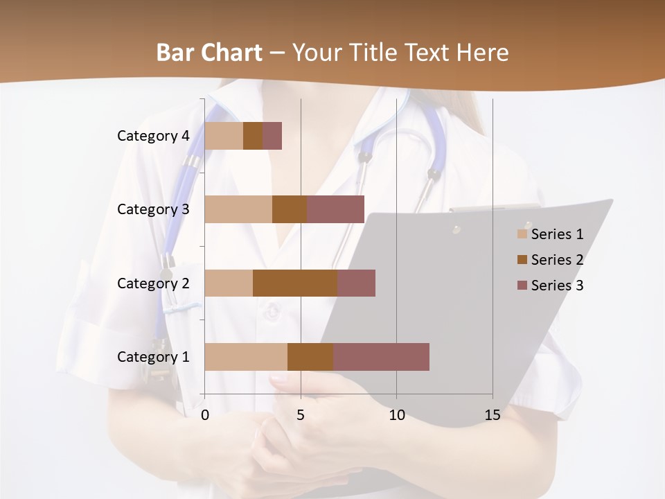 Blank Medicine Phonendoscope PowerPoint Template