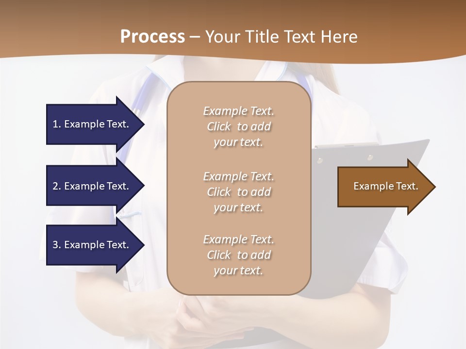 Blank Medicine Phonendoscope PowerPoint Template