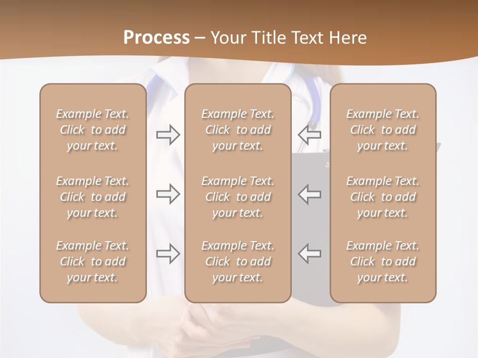 Blank Medicine Phonendoscope PowerPoint Template