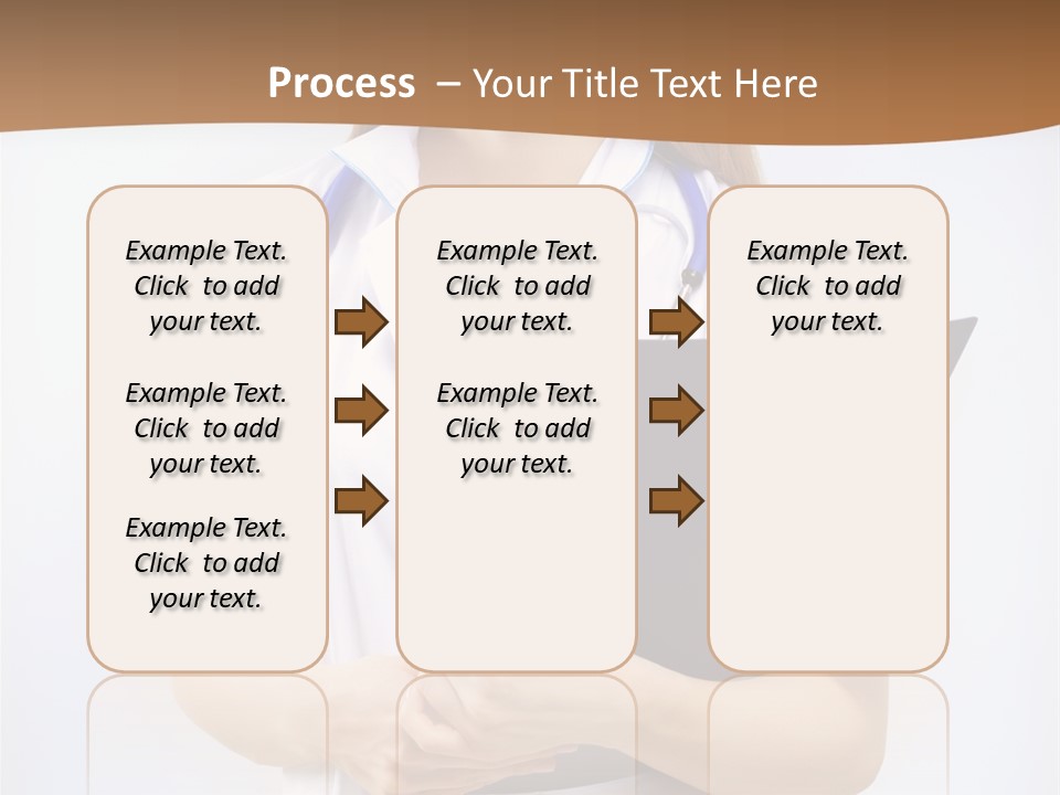 Blank Medicine Phonendoscope PowerPoint Template