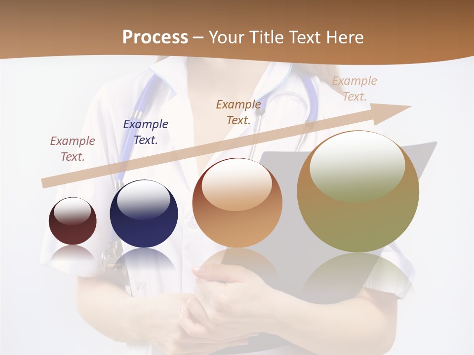 Blank Medicine Phonendoscope PowerPoint Template