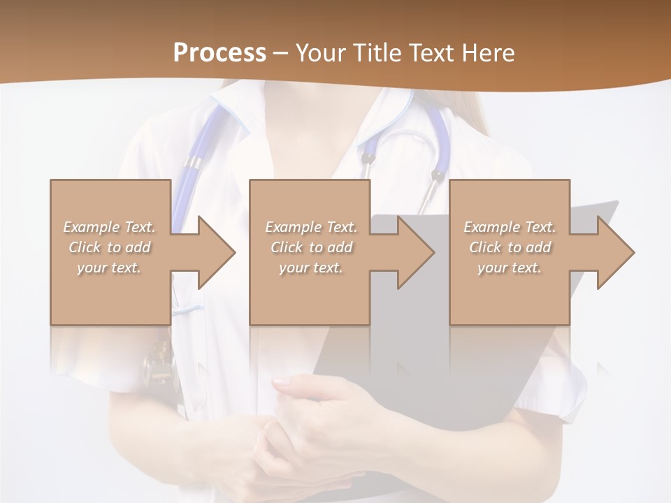 Blank Medicine Phonendoscope PowerPoint Template