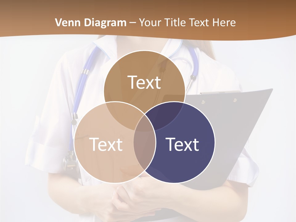 Blank Medicine Phonendoscope PowerPoint Template