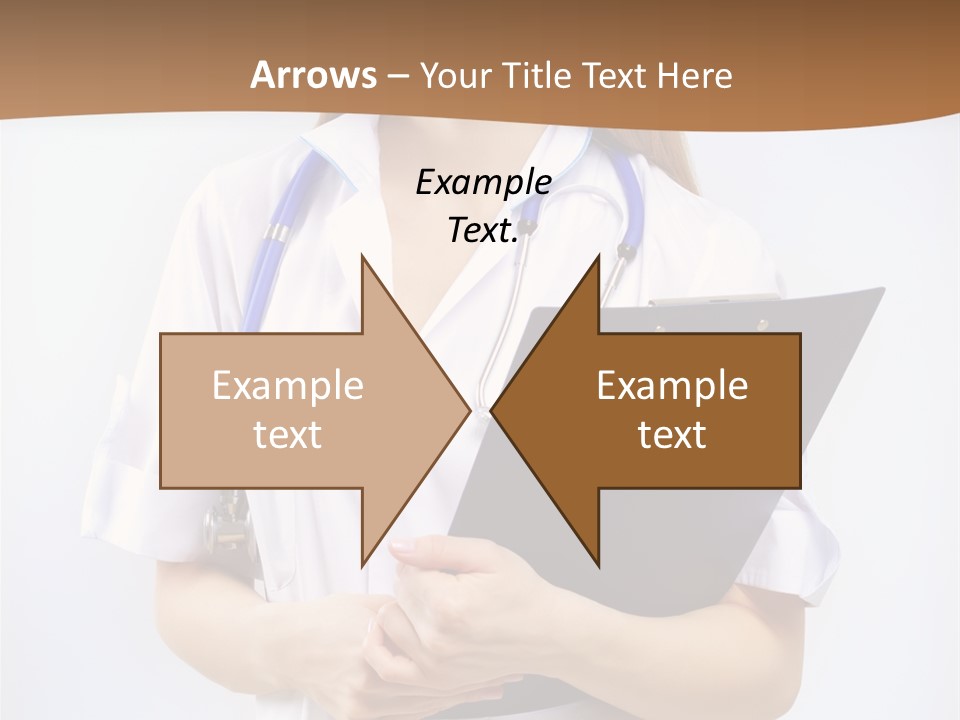 Blank Medicine Phonendoscope PowerPoint Template