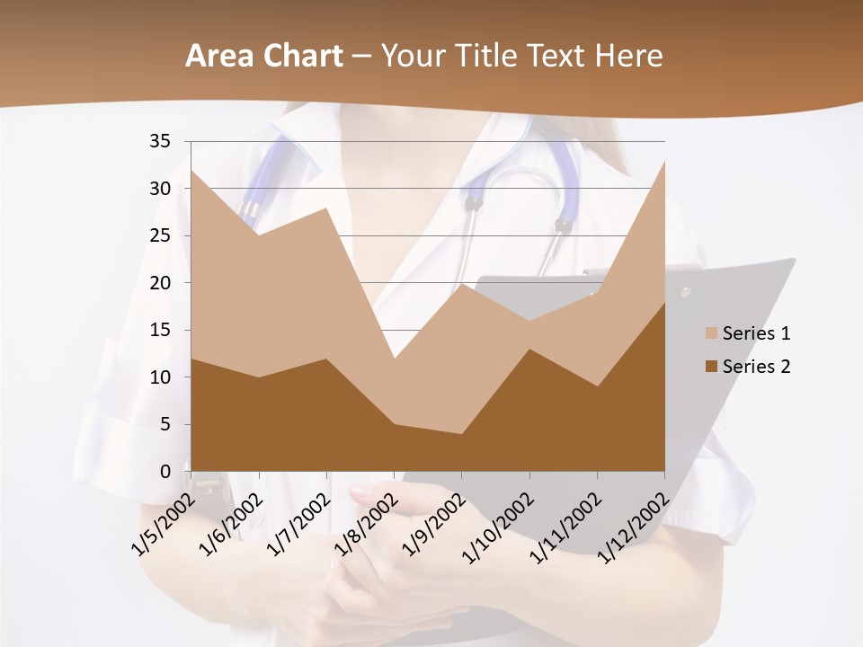 Blank Medicine Phonendoscope PowerPoint Template