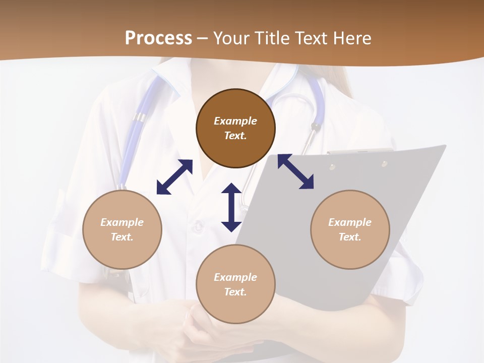 Blank Medicine Phonendoscope PowerPoint Template