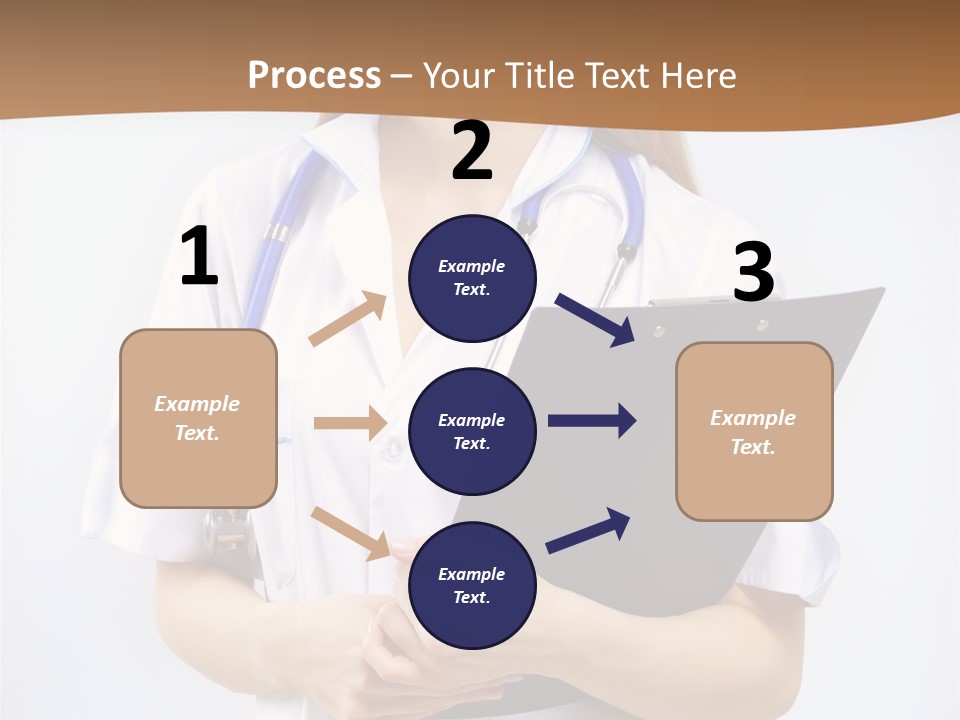 Blank Medicine Phonendoscope PowerPoint Template