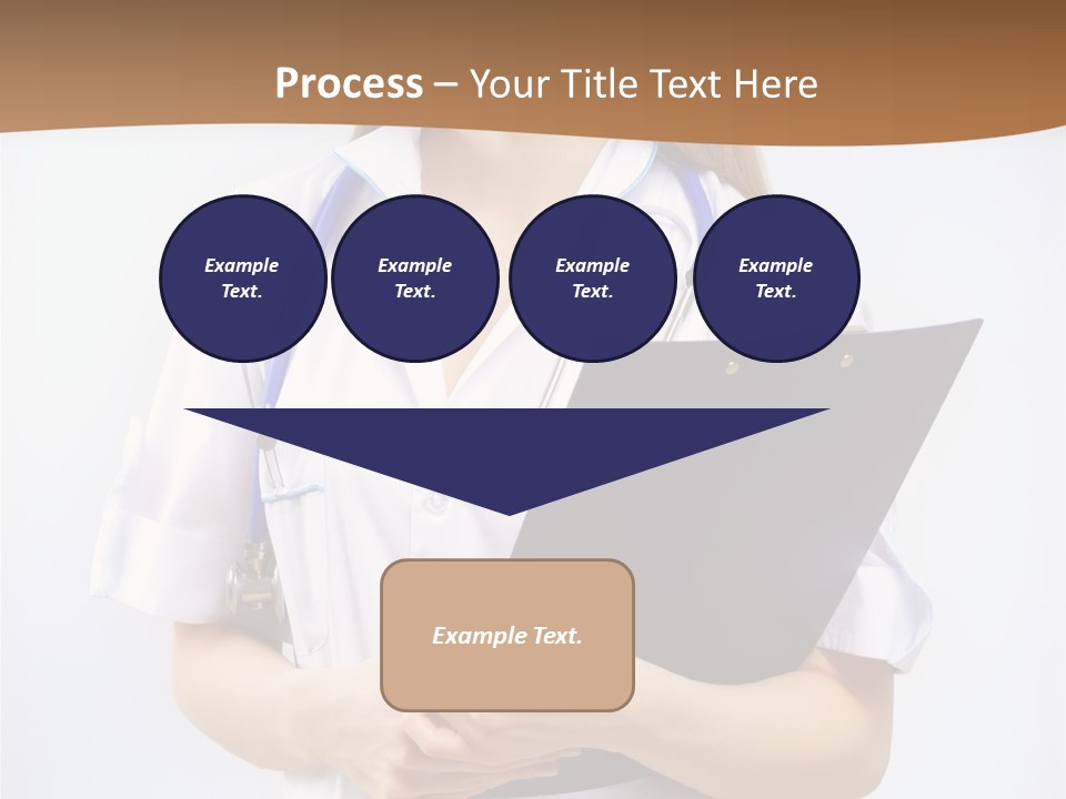 Blank Medicine Phonendoscope PowerPoint Template