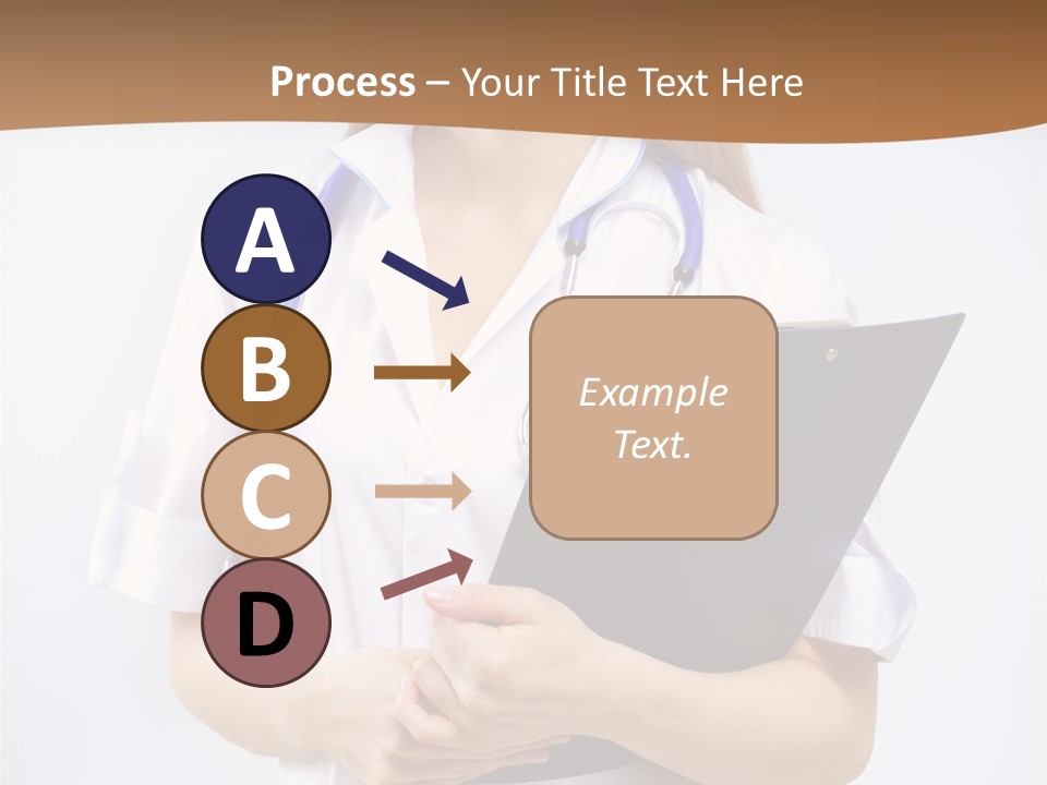 Blank Medicine Phonendoscope PowerPoint Template