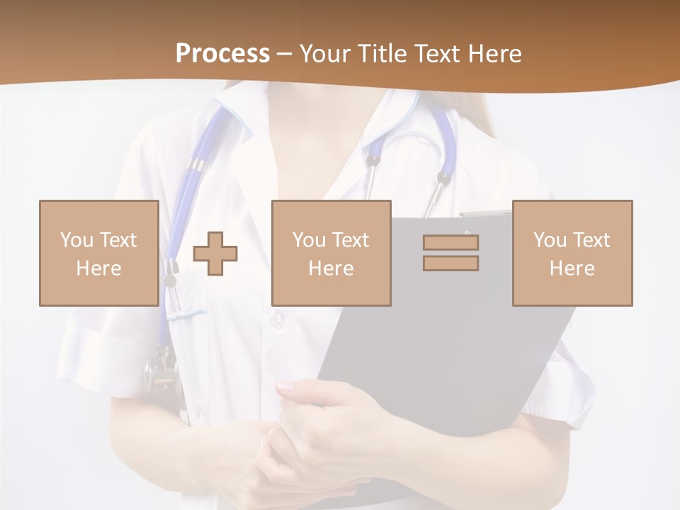 Blank Medicine Phonendoscope PowerPoint Template