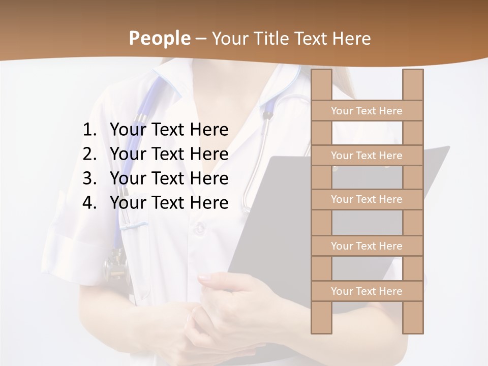 Blank Medicine Phonendoscope PowerPoint Template
