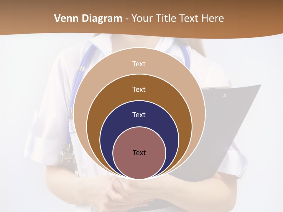 Blank Medicine Phonendoscope PowerPoint Template