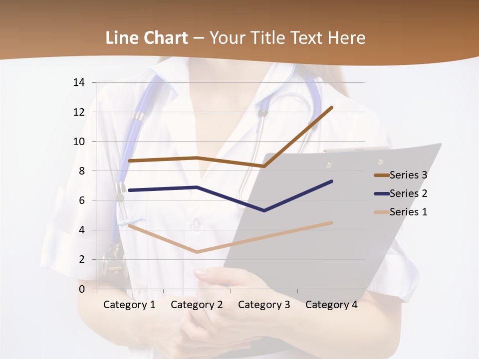 Blank Medicine Phonendoscope PowerPoint Template