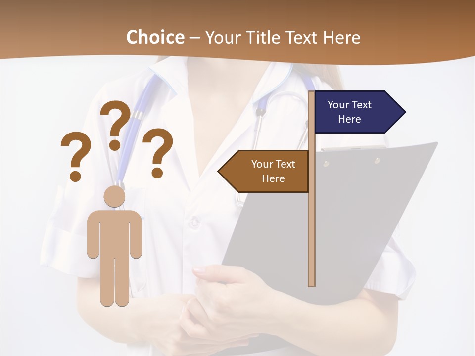 Blank Medicine Phonendoscope PowerPoint Template