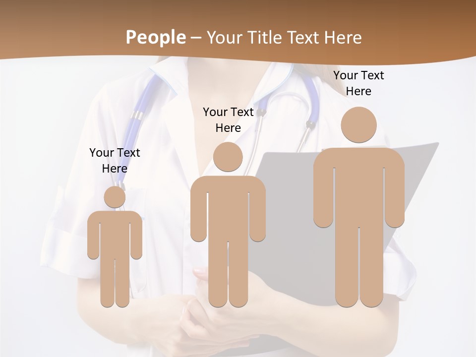 Blank Medicine Phonendoscope PowerPoint Template