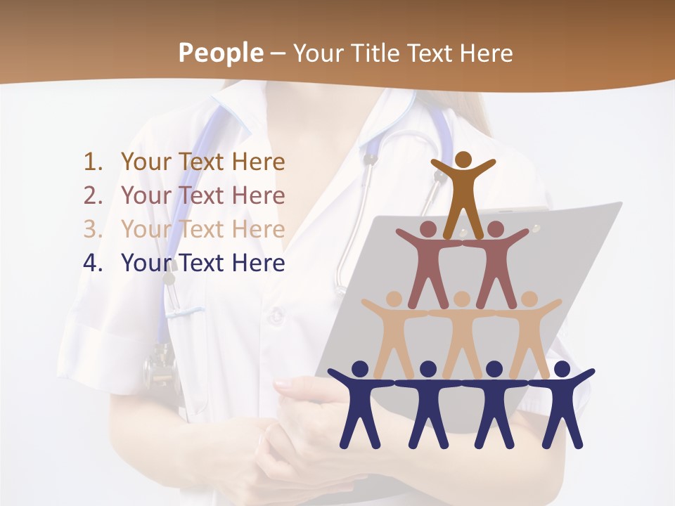 Blank Medicine Phonendoscope PowerPoint Template