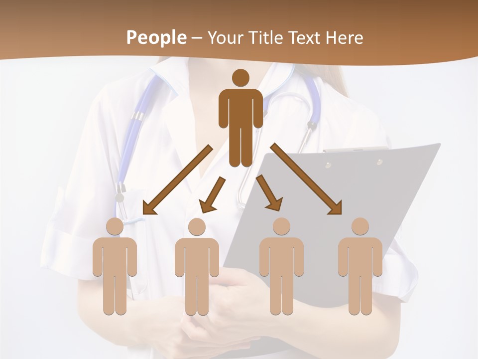 Blank Medicine Phonendoscope PowerPoint Template