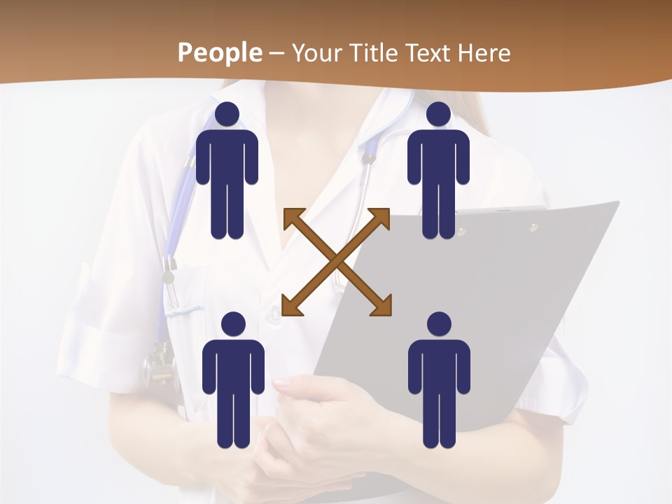 Blank Medicine Phonendoscope PowerPoint Template