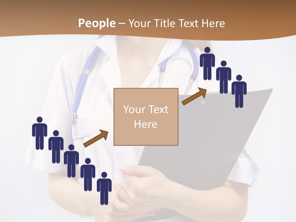 Blank Medicine Phonendoscope PowerPoint Template