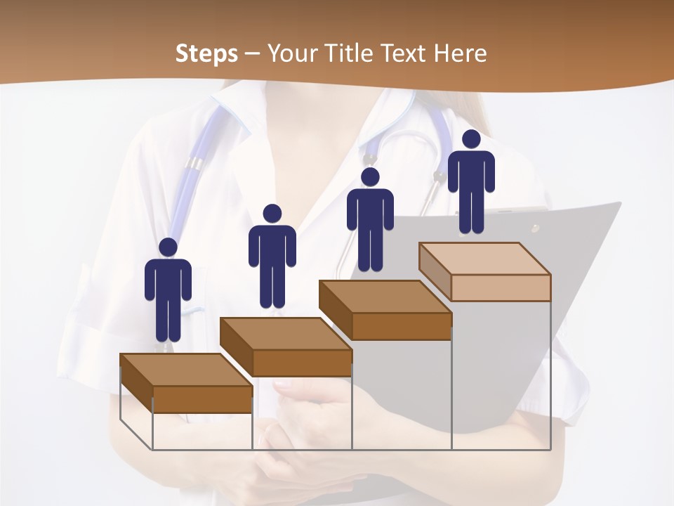 Blank Medicine Phonendoscope PowerPoint Template