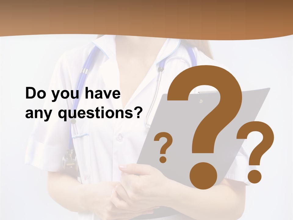 Blank Medicine Phonendoscope PowerPoint Template