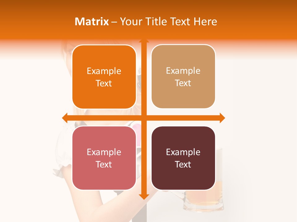 Blond Holding Object PowerPoint Template