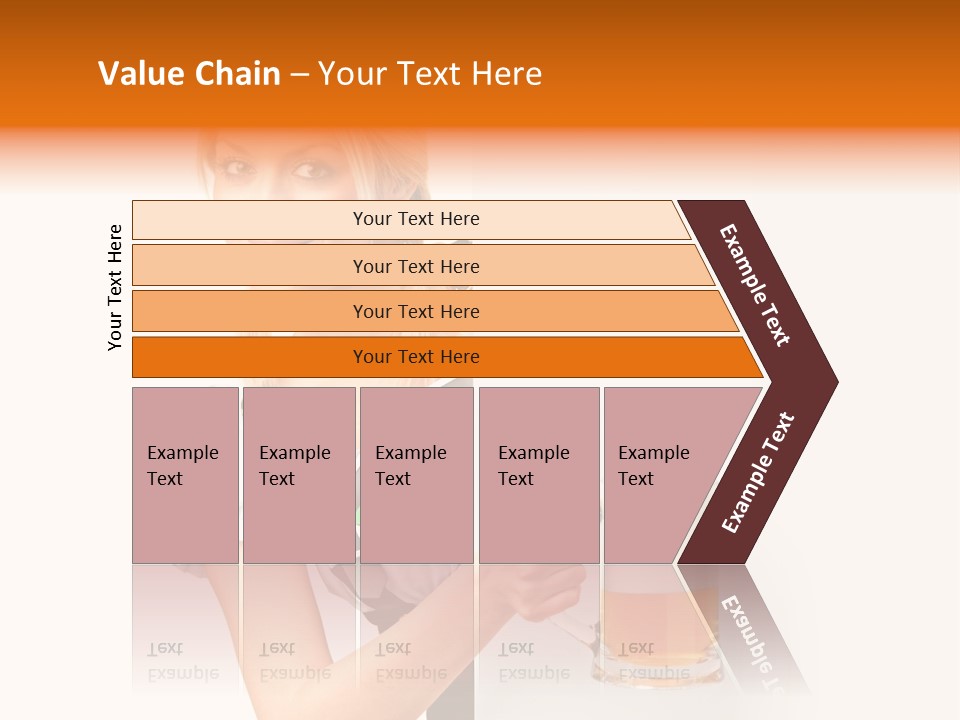 Blond Holding Object PowerPoint Template