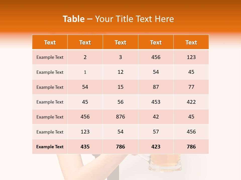 Blond Holding Object PowerPoint Template