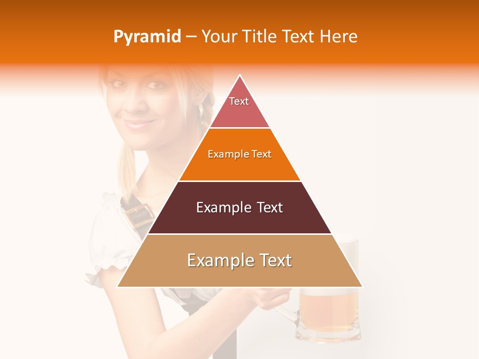 Blond Holding Object PowerPoint Template