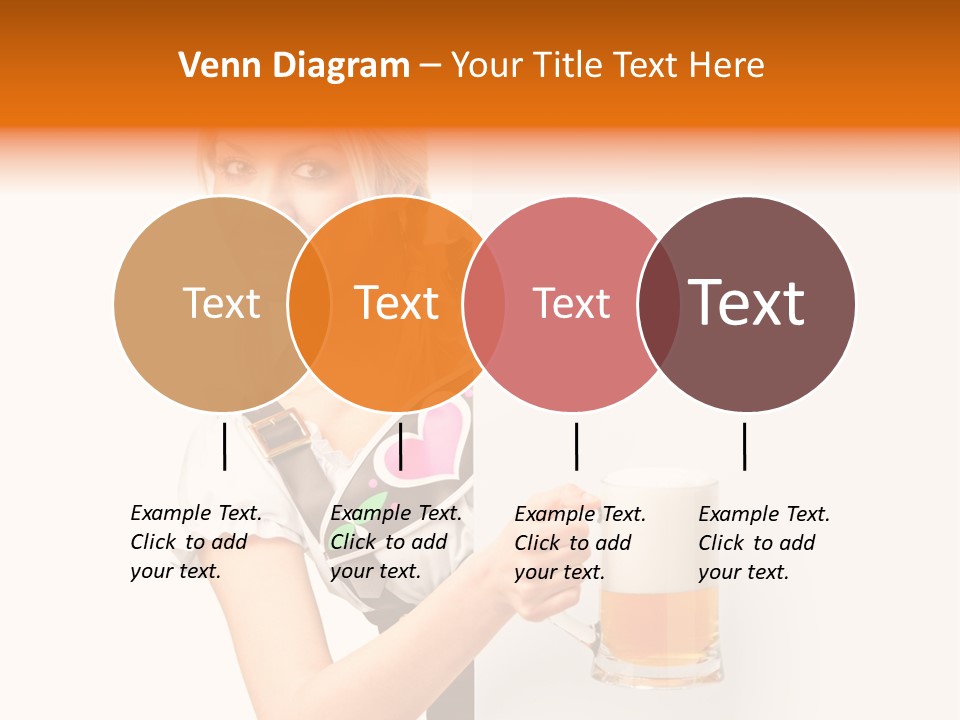 Blond Holding Object PowerPoint Template