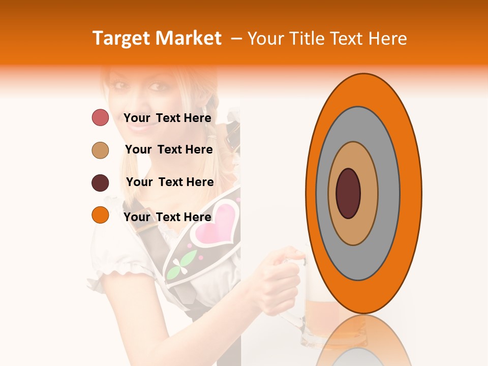 Blond Holding Object PowerPoint Template