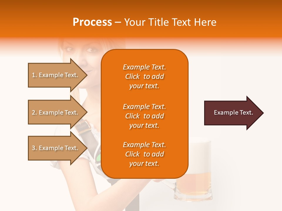 Blond Holding Object PowerPoint Template