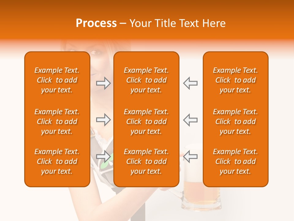 Blond Holding Object PowerPoint Template