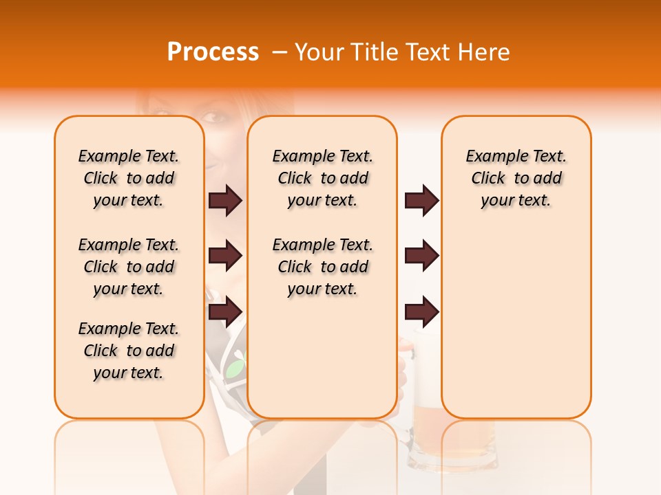 Blond Holding Object PowerPoint Template