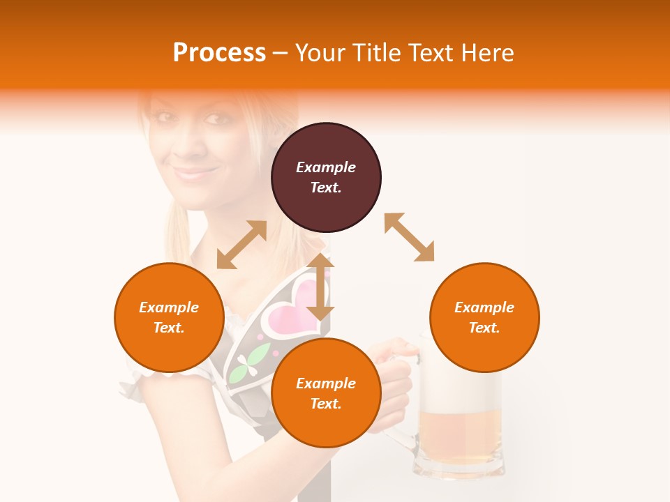 Blond Holding Object PowerPoint Template