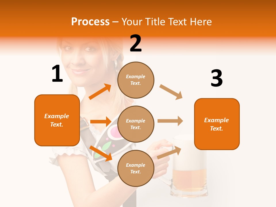Blond Holding Object PowerPoint Template
