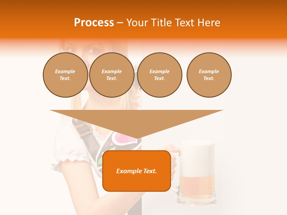 Blond Holding Object PowerPoint Template