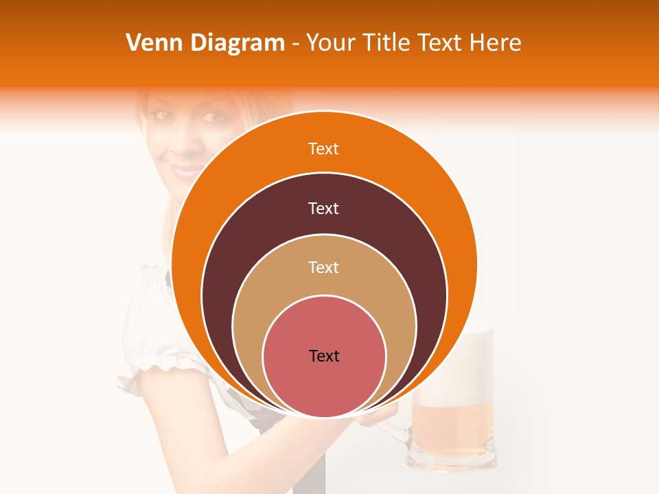 Blond Holding Object PowerPoint Template