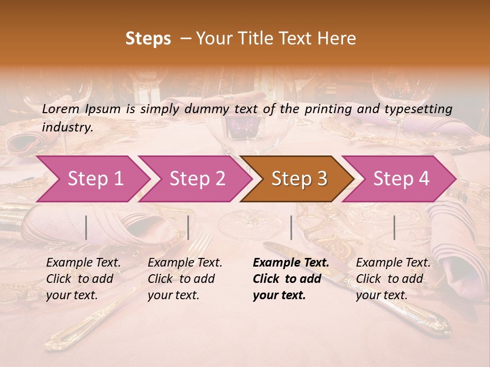 Set Empty Reception PowerPoint Template