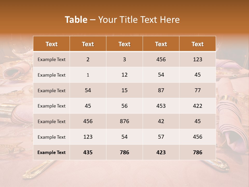 Set Empty Reception PowerPoint Template