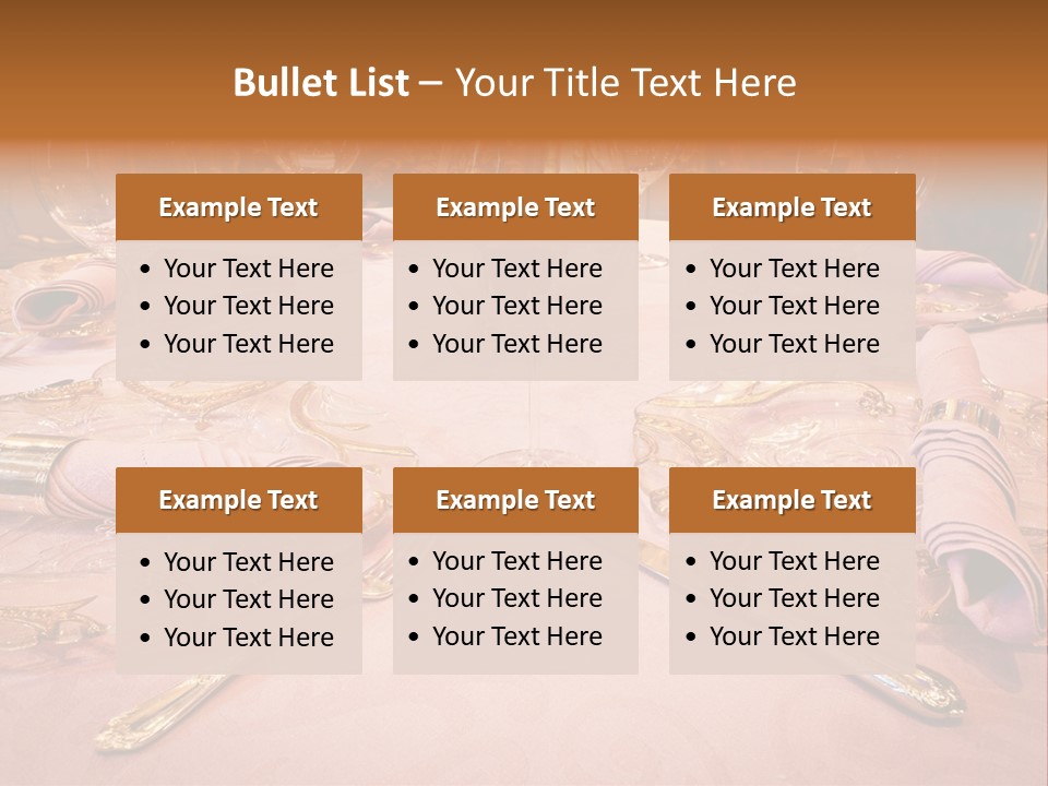 Set Empty Reception PowerPoint Template